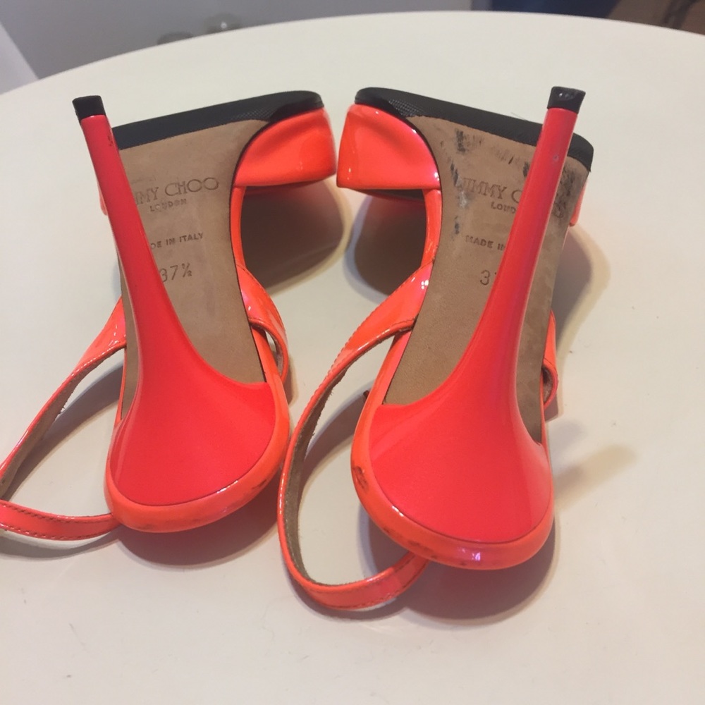 🎉SOLD on M!! Jimmy Choo Tarida Neon Patent - Picture 5 of 8